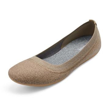 Dámské Baleríny Allbirds Vlna Breezers Hnědé | CZ4680DN