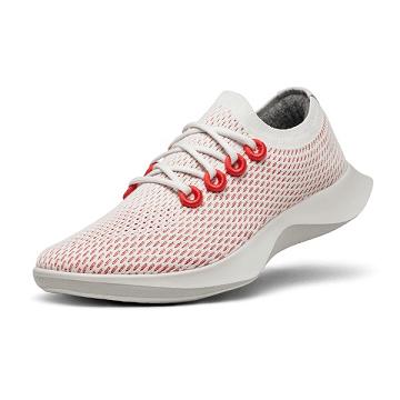 Dámské Běžecké Boty Allbirds Tree Dasher 1 Červené Bílé | CZ4588QZ