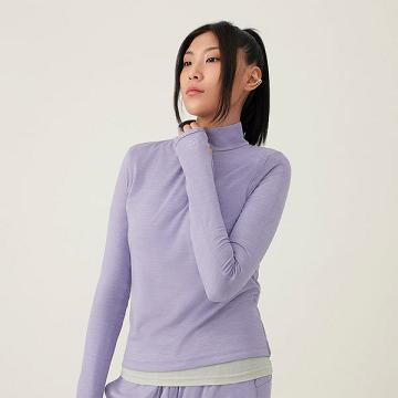 Dámské Mikiny S Kapucí Allbirds Performance Quarter Zip Fialové | CZ4774HK