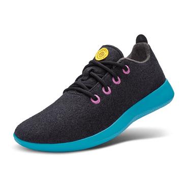 Dámské Tenisky Allbirds Vlna Runner Černé Mátově Zelená | CZ4484QZ