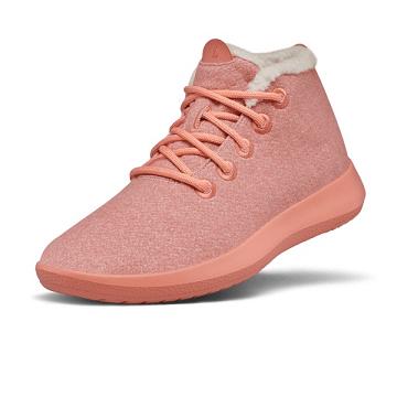 Dámské Vysoké Allbirds Vlna Runner-up Mizzle Fluffs Růžové | CZ4642NB