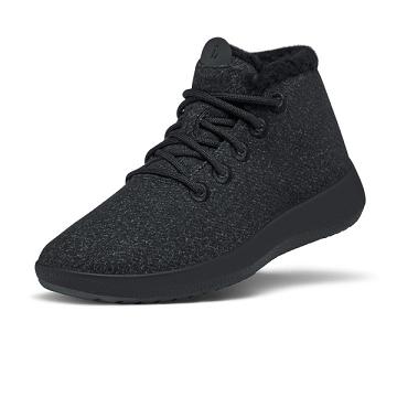 Dámské Vysoké Allbirds Vlna Runner-up Mizzle Fluffs Černé | CZ4643BC