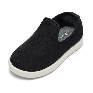 Dětské Boty Slip On Allbirds Smallbirds Vlna Loungers Béžový Černé | CZ4869EX