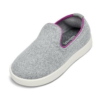 Dětské Boty Slip On Allbirds Smallbirds Vlna Loungers Stříbrné | CZ4873NB
