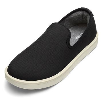 Pánské Boty Slip On Allbirds Vlna Lounger Woven Béžový Černé | CZ4966YU