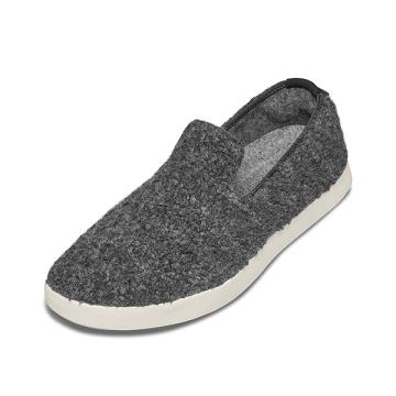 Pánské Boty Slip On Allbirds Vlna Lounger Fluffs Béžový Šedé | CZ4969EX