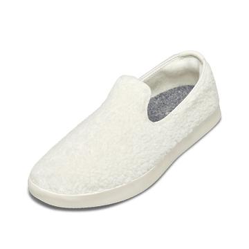 Pánské Boty Slip On Allbirds Vlna Lounger Fluffs Bílé | CZ4970WY