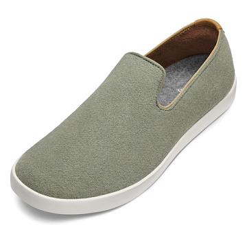Pánské Boty Slip On Allbirds Vlna Loungers Zelene | CZ4975GL
