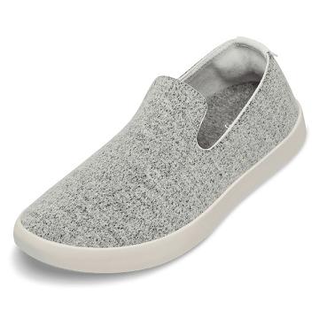 Pánské Boty Slip On Allbirds Vlna Loungers Šedé Bílé | CZ4976FM
