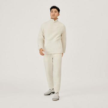 Pánské Kalhoty Allbirds Fluff Fleece Bílé | CZ4315FM