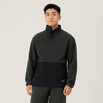 Pánské Mikiny S Kapucí Allbirds Fluff Fleece Pullover Černé | CZ4330NB