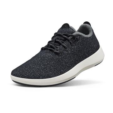 Pánské Tenisky Allbirds Vlna Mizzles Bílé Černé | CZ4930PQ
