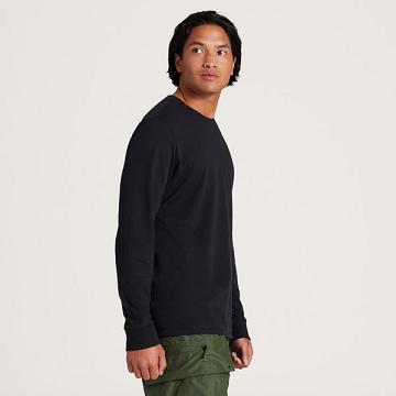Pánské Tričko Allbirds Allgood Bavlněné Long Sleeve Černé | CZ4287HK