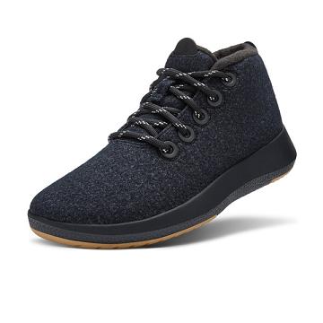 Pánské Vysoké Allbirds Vlna Runner-up Mizzles Černé | CZ4229CE